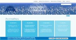 Desktop Screenshot of ordineavvocati.ts.it