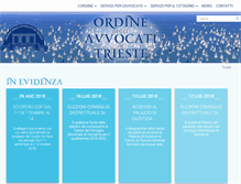 Tablet Screenshot of ordineavvocati.ts.it